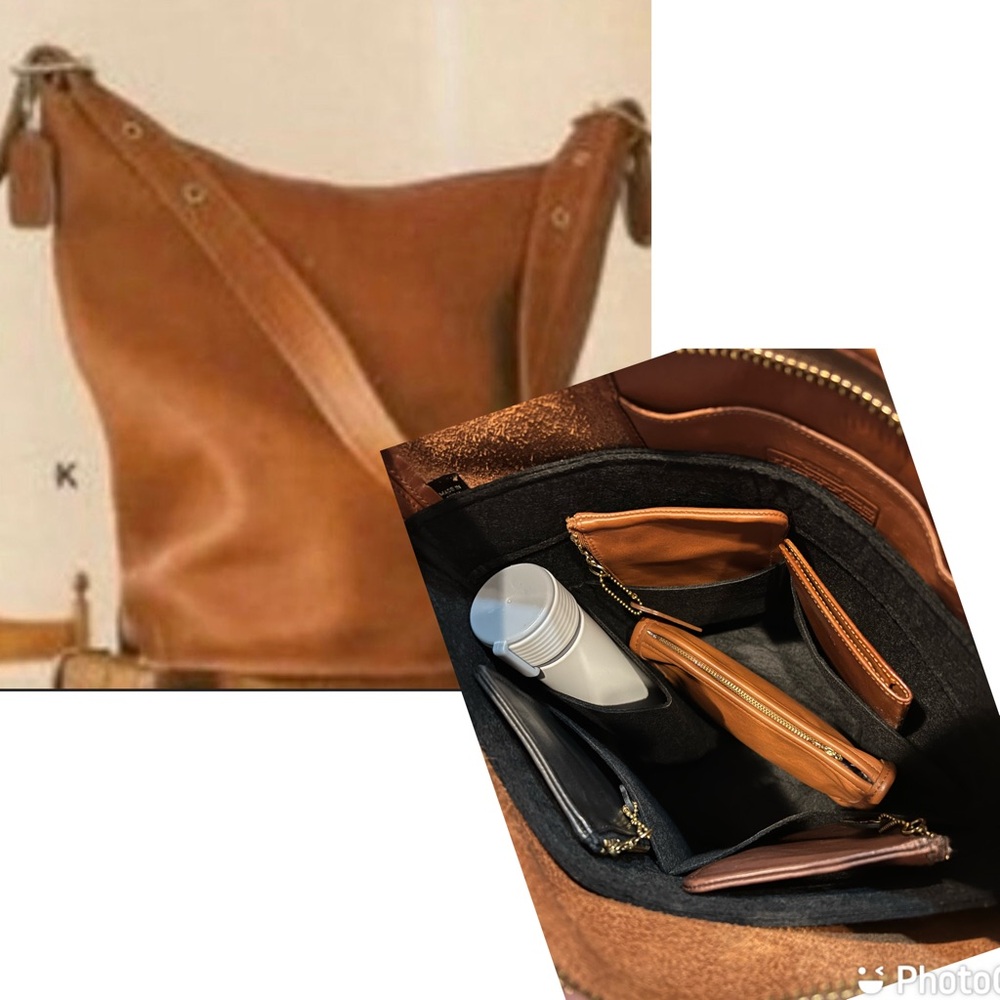 Felt insert bag organizer for Vintage Coach 9953 Helen Berg’s